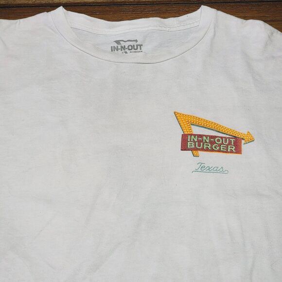 In-N-Out Burger SS White Unisex Tee Classic Cars - Size XXL - Picture 4 of 6
